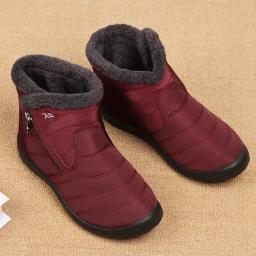 Botas curtas grossas de veludo para homens e mulheres, sapatos de algodão quente, botas de neve casuais versáteis, novo, 2024 - Image 3