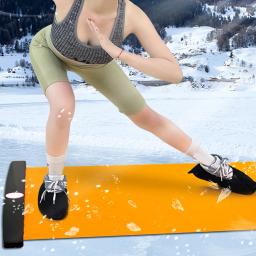 140/180/200cm esteira de deslizamento yoga esportes fitness glide placa patinação formação glide esteira para hóquei no gelo roller patinação perna exercício - Image 3