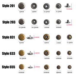 Botões de pressão de metal, botões de pressão com alicate de pressão, acessórios de costura para roupas/abrigos/bolsas/artesanato de couro - Image 3