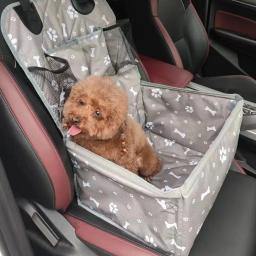 Assento de carro para cães com bolsos de armazenamento, Travel Seat Cover, Folding Hammock, Cesta para cães pequenos e médios - Image 6