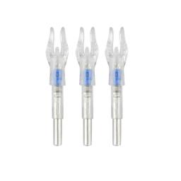 LED Luminous Seta Nocks para Tiro com Arco Esportes, Luminous Iluminado Nocks, Automatic Knocks Tail, Seta Eixos, 4.2mm, 0.165" - Image 2
