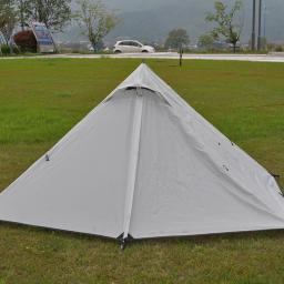 Barraca de acampamento ultraleve para mochila ao ar livre, barraca de trekking, barraca leve sem pólos, à prova d'água, 1-2 pessoas, sem polo - Image 2