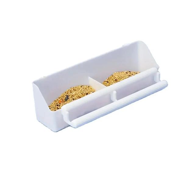 Alimentador de Pássaros com Suporte de Grade Dupla para Papagaios e Atração de Aves