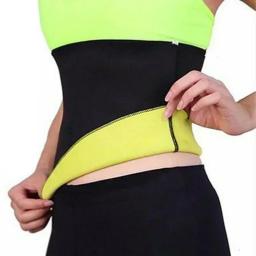 Faixa de cintura quente ginásio fitness esportes exercício cintura apoio protetor de pressão cinto de construção do corpo fino item suor para mulher - Image 1