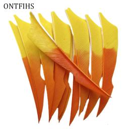ONTFIHS-Turquia Natural penas para Archery Hunting, Sting Arrow, Fletching, Acessórios DIY, RW, 4 Polegada, 12pcs - Image 1