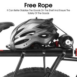 50-100kg porta-bagagens de bicicleta rack de alumínio carga rack traseiro prateleira ciclismo selim saco titular suporte mtb instalar ferramentas - Image 4