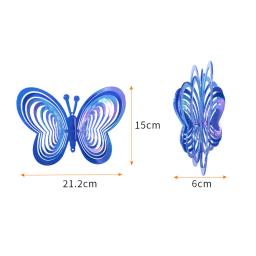Wind Catcher Decoração Do Jardim, Ornamento De Suspensão, Decoração Do Moinho De Vento, Borboleta Refletiva, Borboleta - Image 6