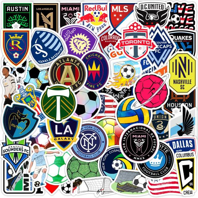 Adesivos de Futebol Americano Sports Series Graffiti para Laptop, Capacetes e Decoração DIY - Pacote com 50 Peças