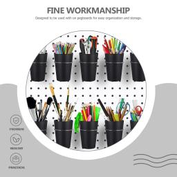 6 conjuntos de acessórios de suporte de copo pegboard para sala de artesanato cestas de gancho organizador de fita ferramenta de parafuso - Image 2