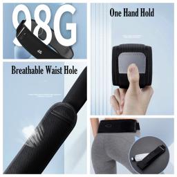 Cinto de corrida com garrafa de água para homens e mulheres, bolsa esportiva para celular, mochila de verão, ginástica fitness, maratona invisível - Image 6
