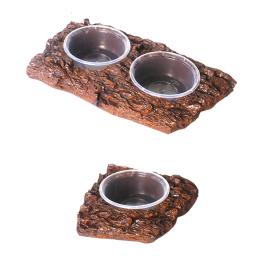 Prato alimentador sapos lagartos anfíbios alimentação réptil comida tigela de água para camaleão aranhas tartaruga leopardo gecko dragões barbudos - Image 1