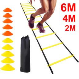 Futebol Speed Training Ladder Set, Futebol Agility Ladder, Cones Parachute, Sports Running Acessório - Image 1