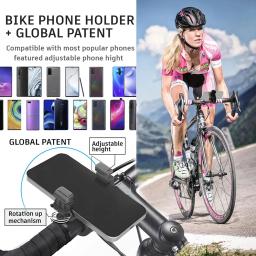 Uppel mini suporte do telefone da bicicleta universal suporte do telefone da bicicleta mtb rotatable suporte móvel para xiaomi iphone 14 3.5-7 polegada - Image 2