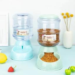 Grande capacidade Pet Alimentador, Pequeno cão comida tigela, Dispensador de água automático, Tigela bebendo gato, Pet alimentação bebedor - Image 1