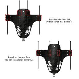 Frente Mountain Bike e Paralama traseiro, Pára-lamas coloridos, Lama Guarda, Ciclismo Acessórios, Estrada Peças de Proteção Bicicleta, 1 Pc - Image 4