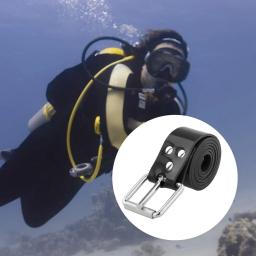Silicone cinto de mergulho com fivela de aço inoxidável, Cuttable Underwater Scuba Diving Acessórios Caça submarina, 85cm-1m - Image 2