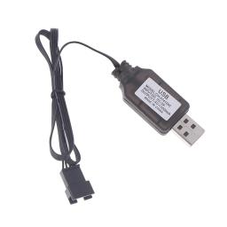 Carregador de bateria elétrico Gel Ball Blaster, 7.4V, SM-4P Plug, carro RC, DE36W, DE65, HM202, EC08, EC16, M416, 1Pc - Image 2