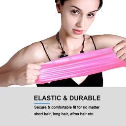 Touca de natação à prova d'água - Alta elasticidade, proteção para as orelhas, touca de mergulho grande de silicone para maior conforto e durabilidade - Image 4