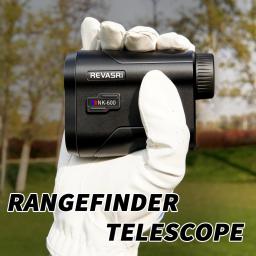 REVASRI Golf Laser Telêmetro 600M Bateria Recarregável, Inclinação e Vibração de Bloqueio de Mastro de Bandeira para Golfe, Caça, Caça, Carcaça - Image 4