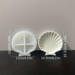 Molde De Silicone De Armazenamento Concreto Shell, DIY Gesso Shell - Image 2