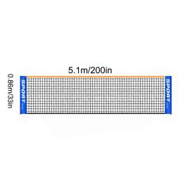 Badminton Sports Net, Equipamento de competição de tênis e voleibol, 3,1 m, 4,1 m, 5,1 m, 6,1 m - Image 6