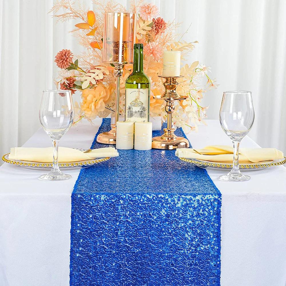 Corredor De Mesa De Lantejoulas Com Brilho, Decoração De Mesa Em Casa, Festa De Casamento, Aniversário, Natal, Hotel, 30x180cm - Image 1