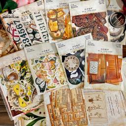 Panalisa-Cardstock Vintage Die Cuts Coleção Kit, papel grosso, Scrapbooking Planner, Card Making, Journaling Project, 9 Estilos - Image 1