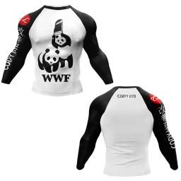 MMA Boxe Training Rashguard T-shirt, manga comprida, sublimação Tees, esportes Bjj Rash Guard, Jiu Jitsu, nova compressão - Image 6