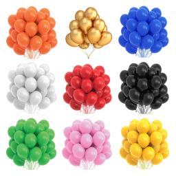 Decorações de balão de látex para crianças, balões de brinquedo, festa de aniversário, chá de bebê, casamento, preto, rosa, branco, azul, verde, 10 pcs, 20 pcs, 30pcs - Image 1