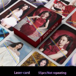 Álbum de cartões colecionáveis K-pop, roubou NASCIDO, rosa, cartões fotocards, conjunto de cartões LOMO, preto e rosa - Image 5