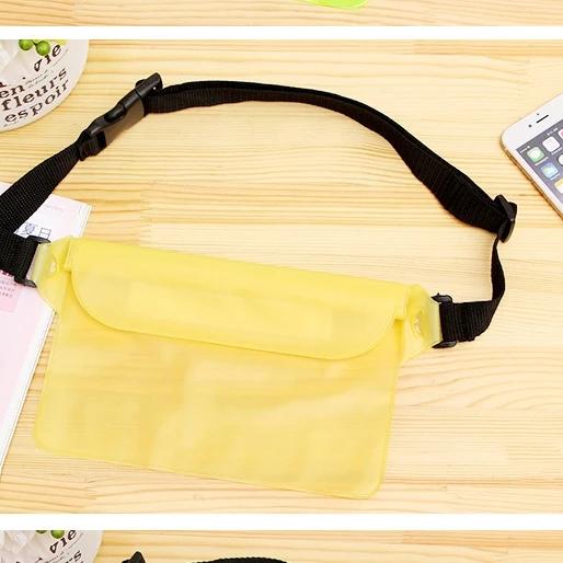Saco de Natação Impermeável para Esportes Aquáticos com Compartimento para Celular