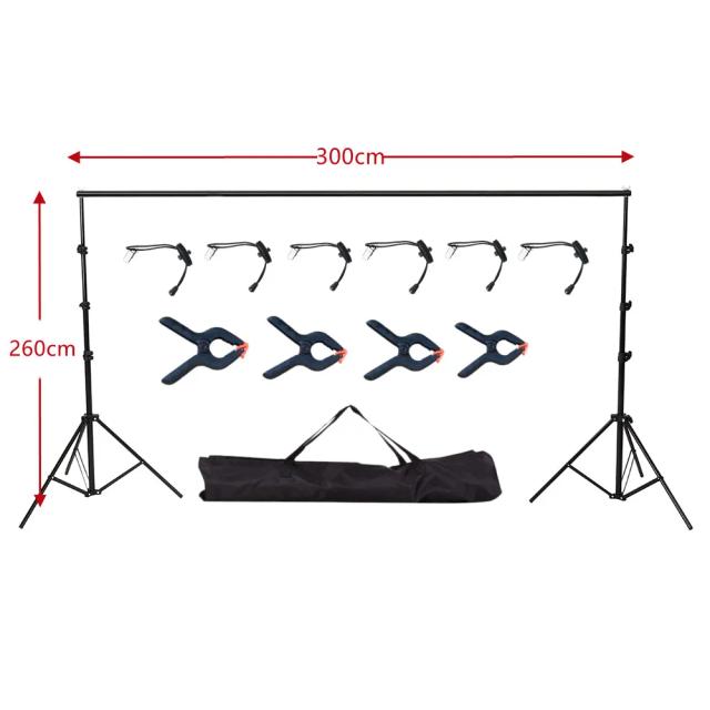 Sistema Ajustável de Suporte para Fundos de Fotografia 2m x 2m - Ideal para Estúdios e Eventos