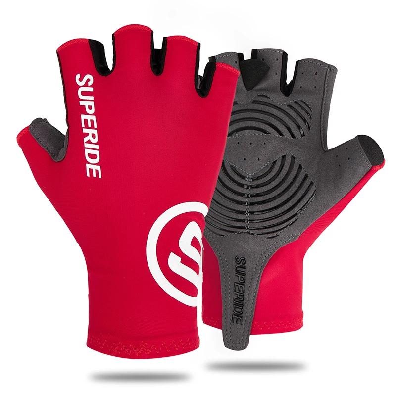 SUPERIDE Gel Acolchoado Metade Do Dedo Ciclismo Luvas Homens Mulheres Respirável MTB Bicicleta Luvas Esportes Umidade Wicking Road Bike Luvas - Image 1