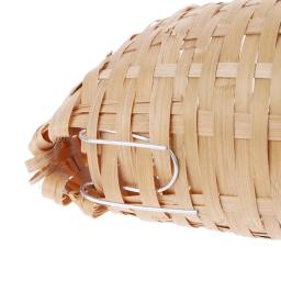 Casa passarinho tecida bambu para ninho beija-flor para poleiro pequeno pardal - Image 1
