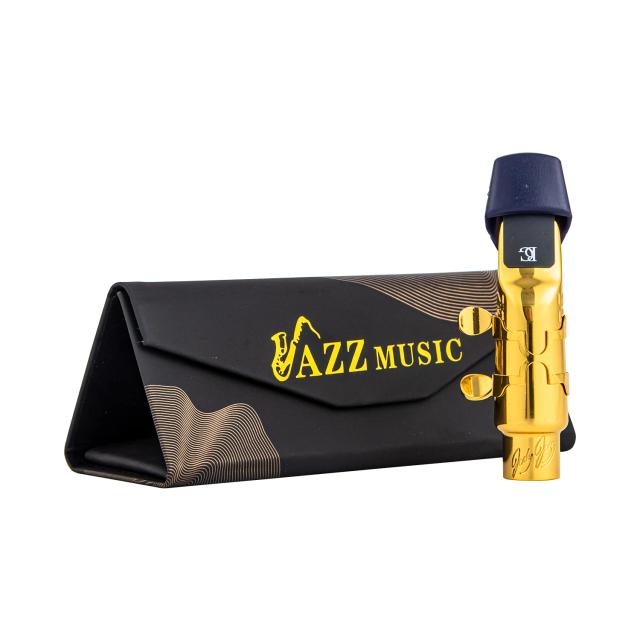 Bocal de Metal de Latão para Saxofone Alto e Soprano - Acessório de Alta Qualidade, Tamanhos 5 a 9
