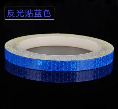 1cm * 8m adesivos de bicicleta fita reflexiva fluorescente mtb tiras de bicicleta ciclismo mtb fitas para capacete da bicicleta motocicleta scooter