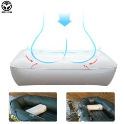 Almofada inflável leve engrossado pvc barcos assento esteiras para barco de pesca/caiaque/canoa/assento de remo travesseiro 56*27*15cm - Image 2