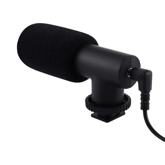 Microfone Direcional Condensador Ideal para Captura de Áudio em Câmeras DSLR