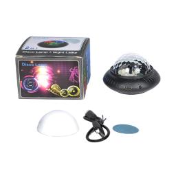ALIEN Luz Noturna de Festa Portátil Recarregável Mini Bola de Discoteca RGB 2em1 Efeito Ativado por Som para Festas, Casamentos, Feriados, DJ e Carros - Image 3