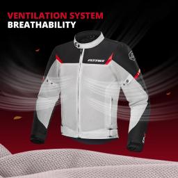 Jaqueta de motocicleta respirável jaqueta de motociclista construída em equipamento de proteção malha moto motociclista roupas jaqueta calças das mulheres dos homens - Image 4