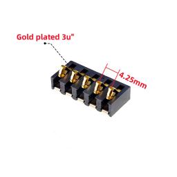 Contato De Compressão De Mola, Conectores De Bateria De Montagem Em Superfície, Isolador Masculino, 4,25mm, 2 3 4 5 6 Pin, 5A, 30V, 2 20 Pcs, 5A - Image 2