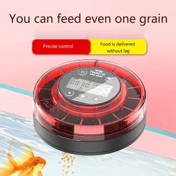 Alimentador automático de peixes para aquário, Dispensador de alimentos com temporizador, Alimentador temporizador recarregável, Alimentador do método de display LCD - Image 1
