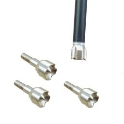 6/12 pçs tiro com arco martelo broadhead 100/125 grãos screw-in ponta de seta pontas sem corte para a prática de caça ao ar livre acessórios de tiro - Image 6