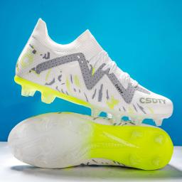 Sapatos de futebol com chuteiras para homens, sapatos de futebol profissional para meninos, tênis de treinamento ultraleves antiderrapantes, TF, FG, alta qualidade - Image 2
