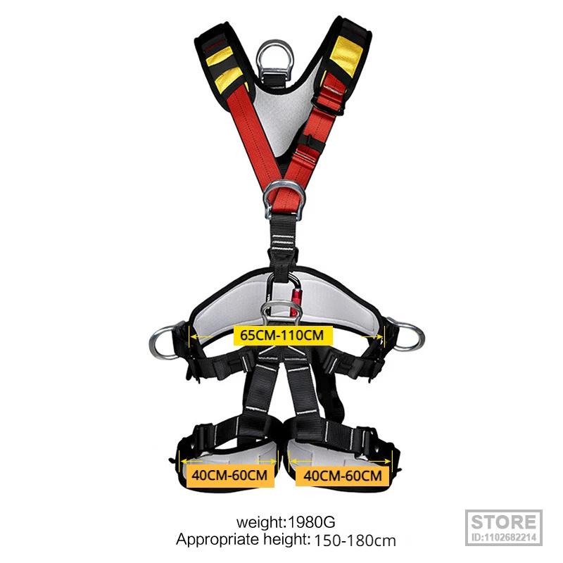 XINDA-Profissional Escalada Harness, Cinto De Segurança De Corpo Inteiro, Anti Fall engrenagem removível, Equipamento De Proteção De Altitude - Image 1