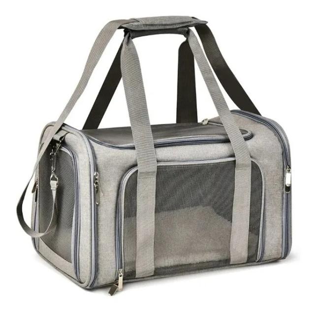 Bolsa de Transporte Luxuosa para Cães e Gatos em Viagens de Avião