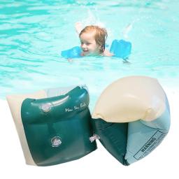 Flutuadores de manga de braço para adultos e crianças Círculo inflável do braço flutuante Air Bag duplo Braçadeiras de bóia de piscina Equipamento de natação 1 par - Image 4