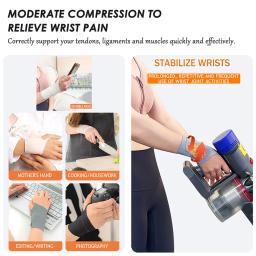 Protetor de pulso elástico ultrafino, adequado para ambas as mãos para evitar artrite de entorse, esportes, fitness, 1pc - Image 5