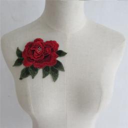 Aplique de bordado de renda 3d, acessório de decoração para artesanato faça você mesmo e costura de tecido, colarinho - Image 4