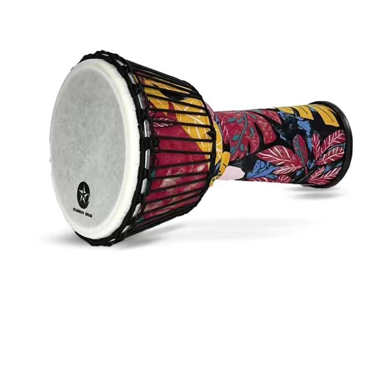 Leve ABS Djembe Percussão Pele De Couro Tambor, Handmade Africano Tambor para Adultos, Tambor De Mão, Instrumento Musical, 10,5 in - Image 1